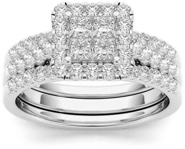 Gold-plated Inlaid Zircon Ring For Women - Image 4
