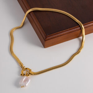 Titanium Steel Freshwater Pearl Stainless Steel Necklace