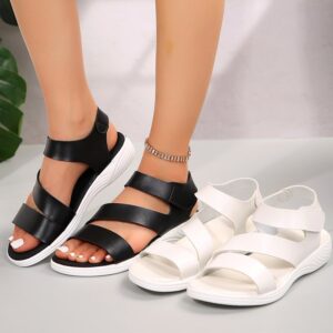 Plus Size Flat Magic Stick One-line Casual Fish Mouth Amazon Cross-border Sandals
