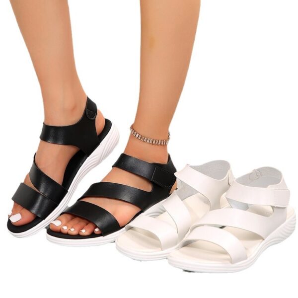 Plus Size Flat Magic Stick One-line Casual Fish Mouth Amazon Cross-border Sandals - Image 6